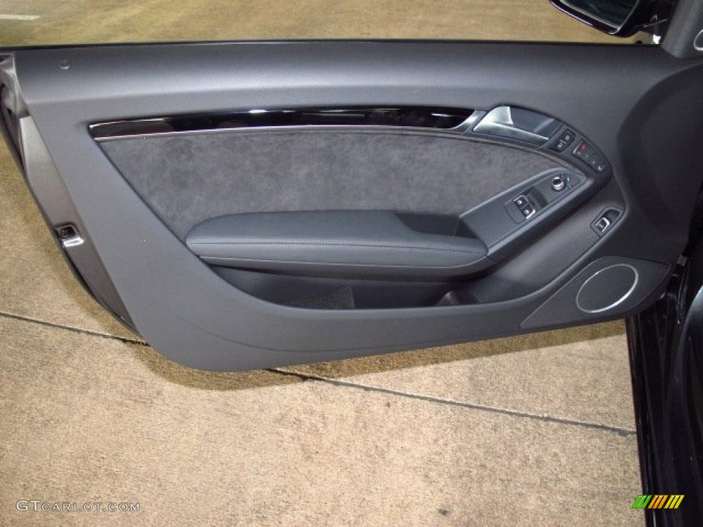 2014 Audi A5 2.0T quattro Coupe Black Door Panel Photo #83631488