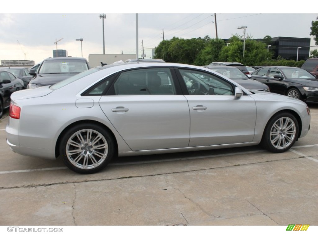 Ice Silver Metallic 2014 Audi A8 L 3.0T quattro Exterior Photo #83631988