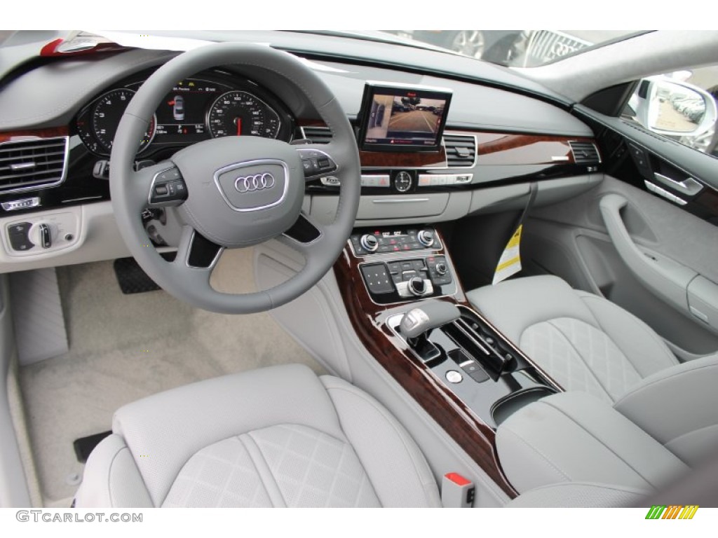Titanium Gray Interior 2014 Audi A8 L 3.0T quattro Photo #83632138