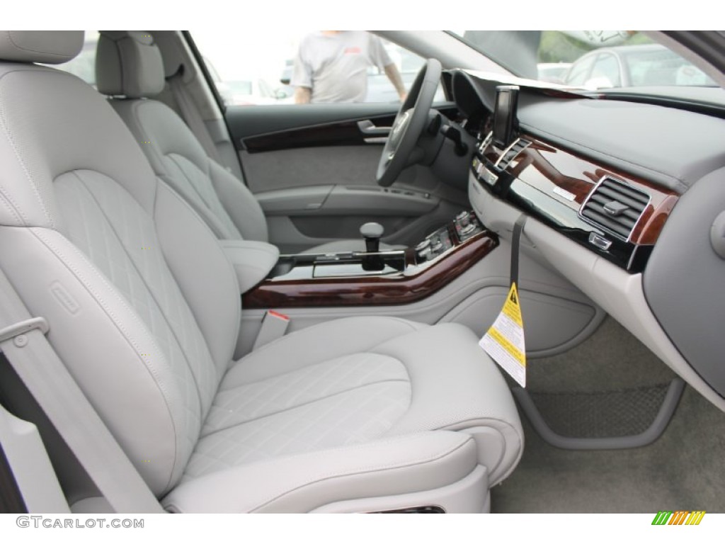 Titanium Gray Interior 2014 Audi A8 L 3.0T quattro Photo #83632648