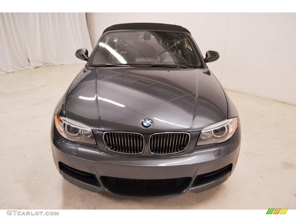 2013 1 Series 135i Convertible - Mineral Gray Metallic / Black photo #5