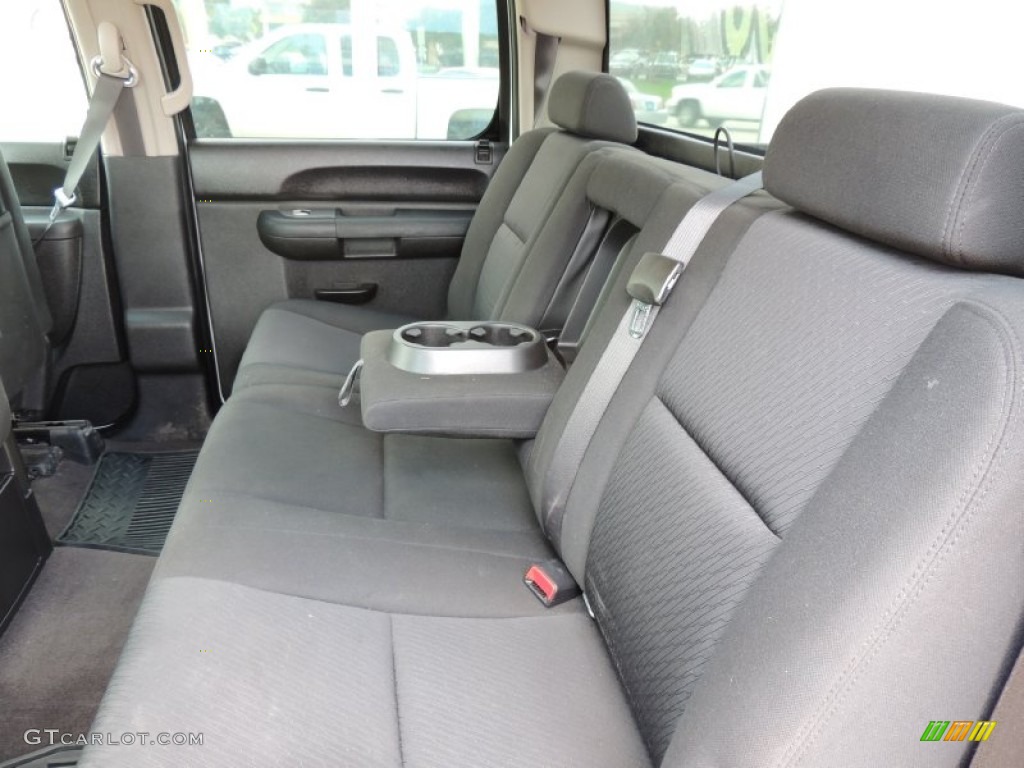 Ebony Interior 2013 Chevrolet Silverado 1500 LT Crew Cab 4x4 Photo #83635021