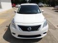 2012 Fresh Powder White Nissan Versa 1.6 SV Sedan  photo #3