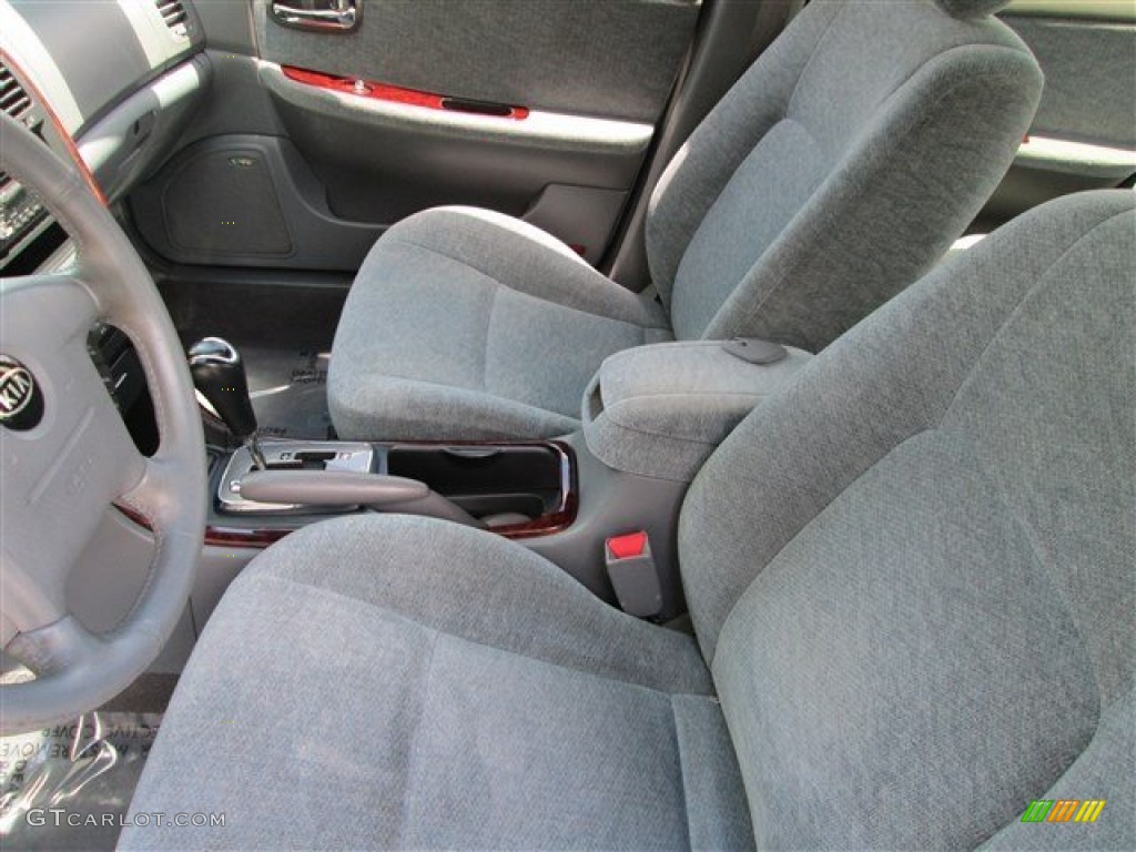 2005 Optima EX - Diamond Silver / Gray photo #8