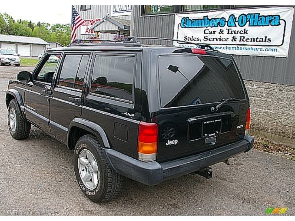 2000 Cherokee Sport 4x4 - Black / Agate Black photo #5