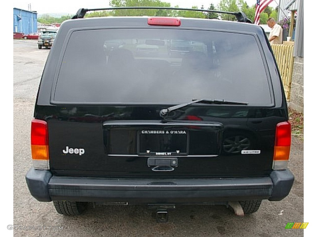 2000 Cherokee Sport 4x4 - Black / Agate Black photo #6