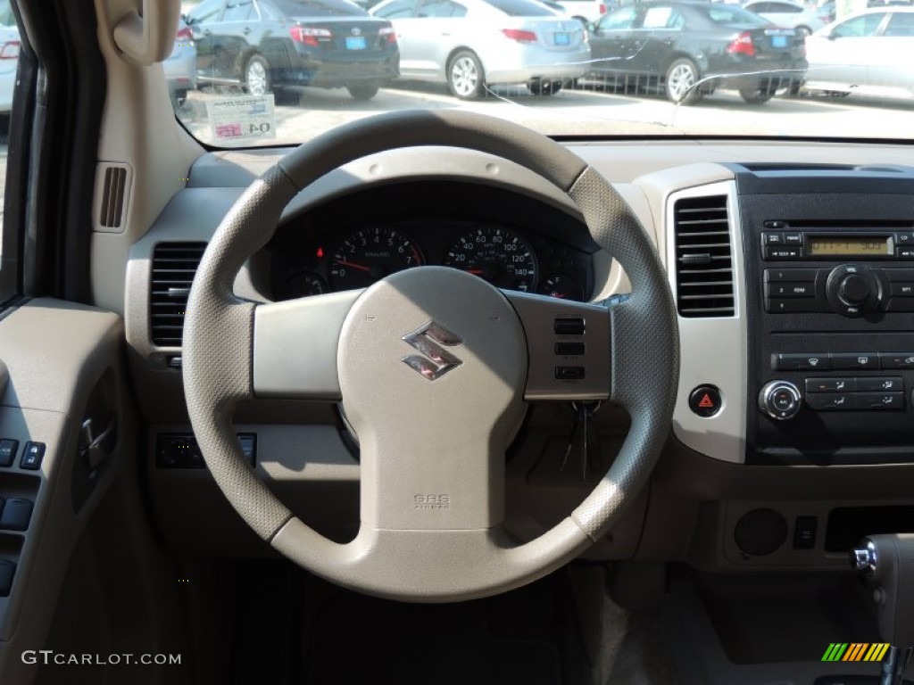 2011 Suzuki Equator Sport Crew Cab Desert Steering Wheel Photo #83638087