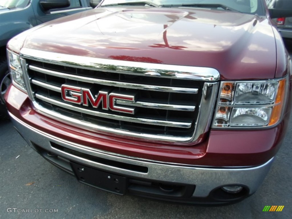 2013 Sierra 1500 SLE Crew Cab 4x4 - Sonoma Red Metallic / Ebony photo #2