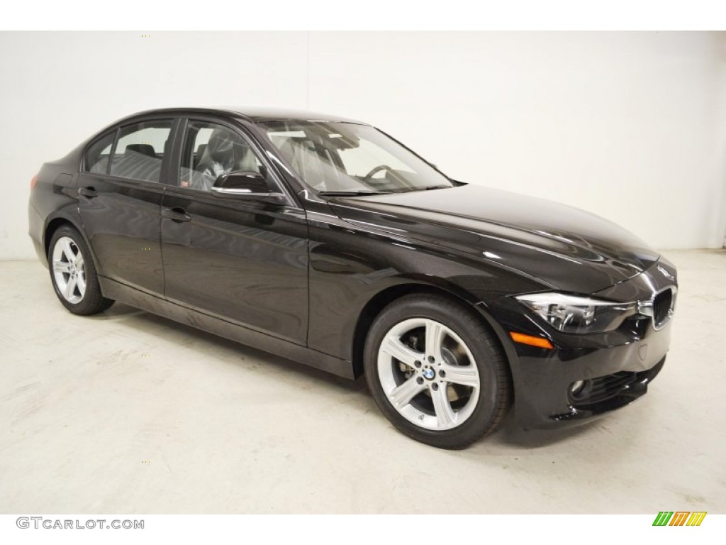 2013 3 Series 328i Sedan - Jet Black / Black photo #2