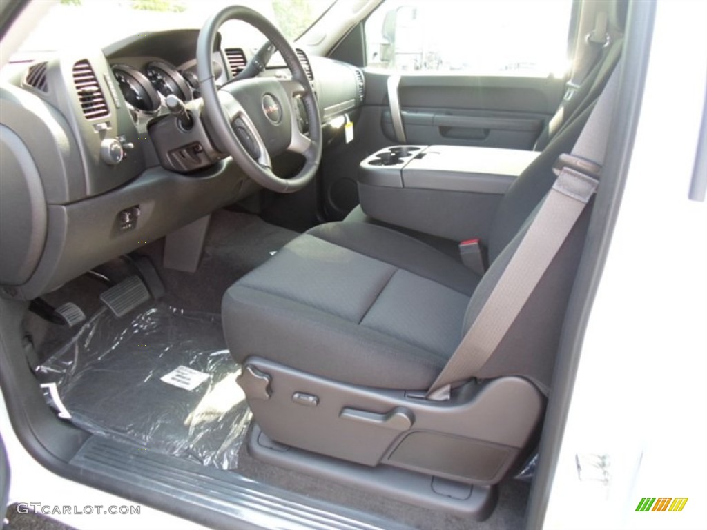 Ebony Interior 2014 GMC Sierra 2500HD SLE Crew Cab 4x4 Photo #83638894