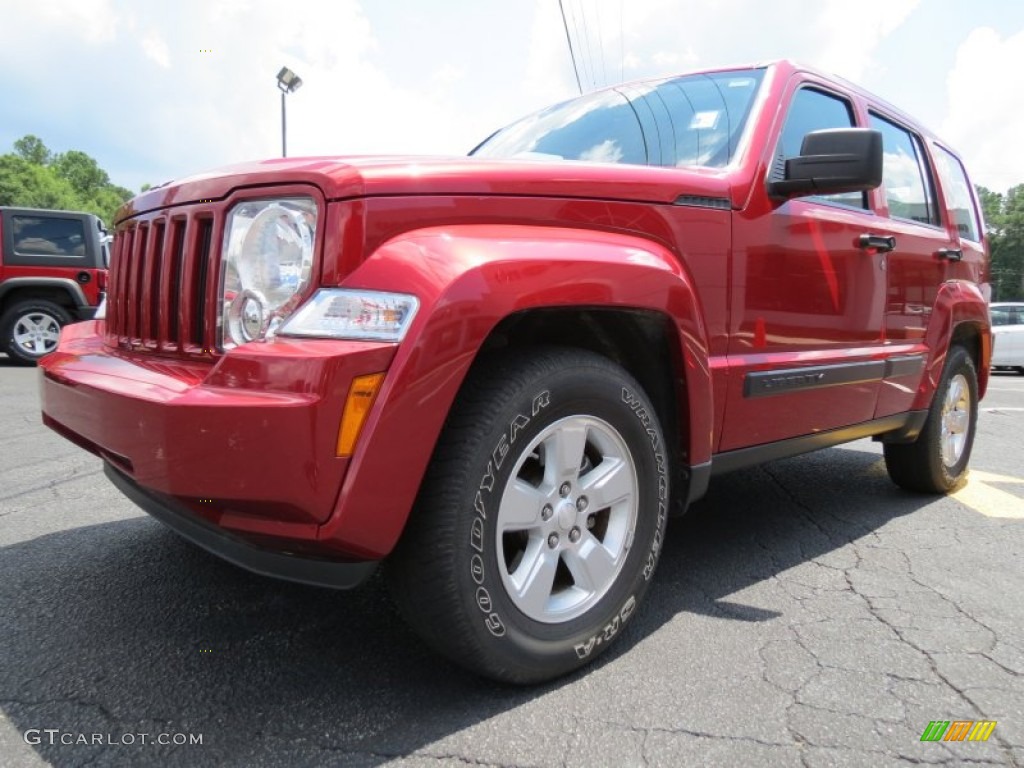 Inferno Red Crystal Pearl 2009 Jeep Liberty Sport Exterior Photo #83638939