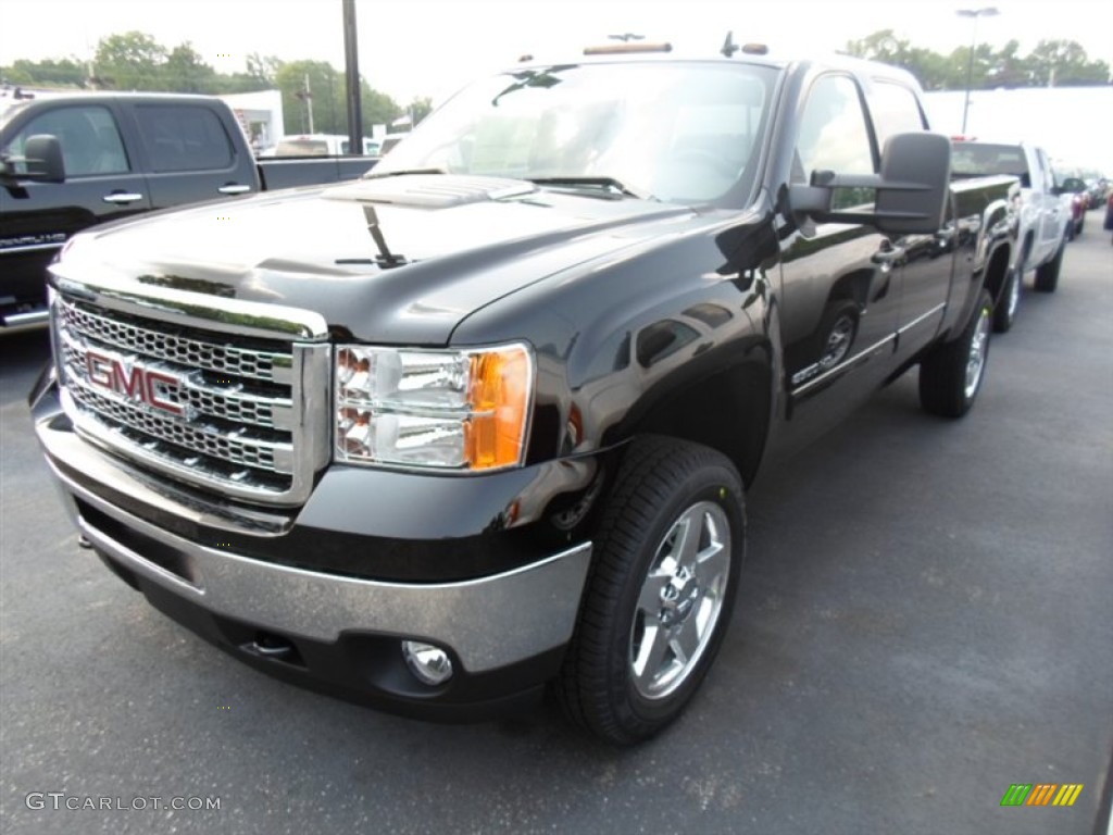 2014 Sierra 2500HD SLE Crew Cab 4x4 - Onyx Black / Ebony photo #1