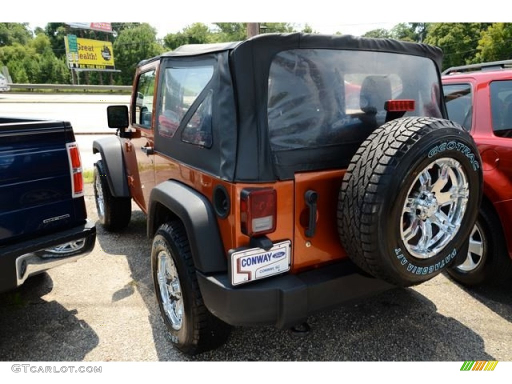 2011 Wrangler Sport 4x4 - Mango Tango Pearl / Black photo #5