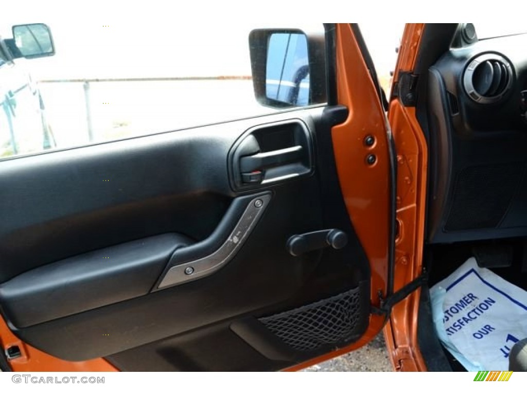 2011 Wrangler Sport 4x4 - Mango Tango Pearl / Black photo #9