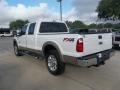 2013 White Platinum Tri-Coat Ford F250 Super Duty Lariat Crew Cab 4x4  photo #3