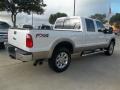 2013 White Platinum Tri-Coat Ford F250 Super Duty Lariat Crew Cab 4x4  photo #5