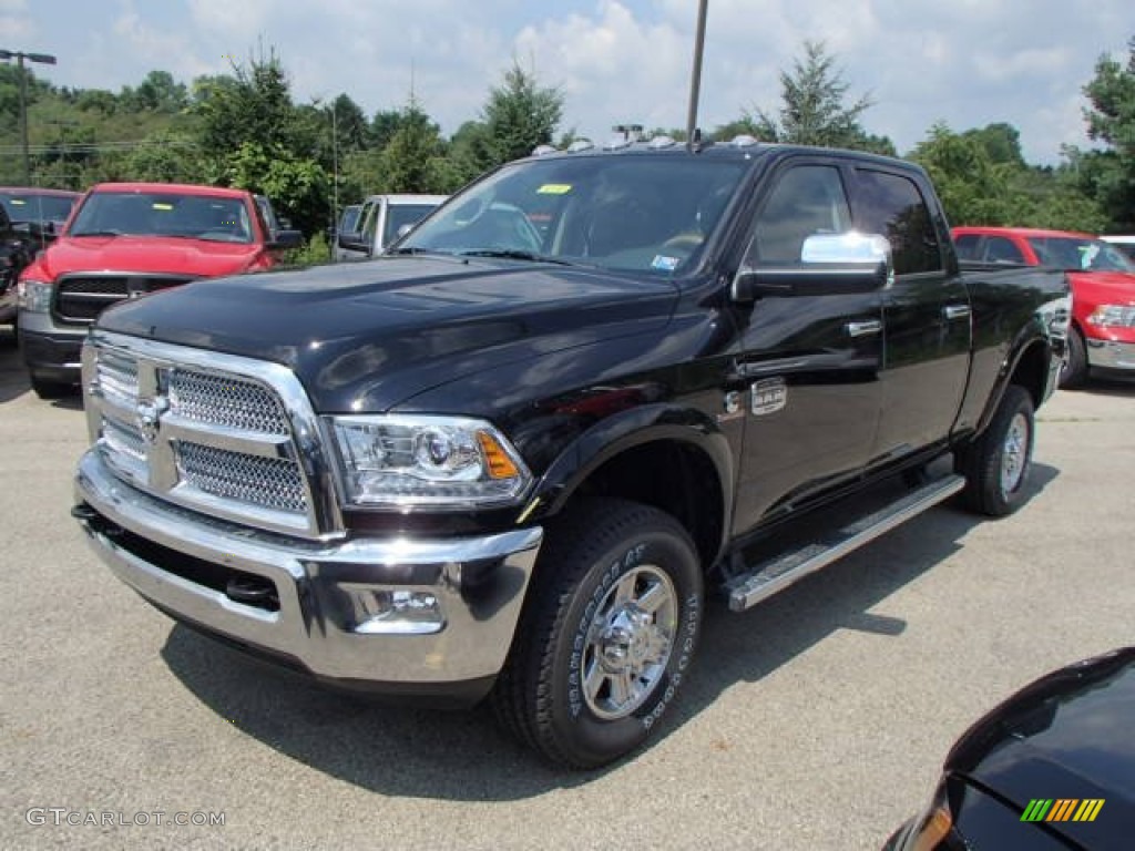 Black 2013 Ram 2500 Laramie Longhorn Crew Cab 4x4 Exterior Photo #83642462