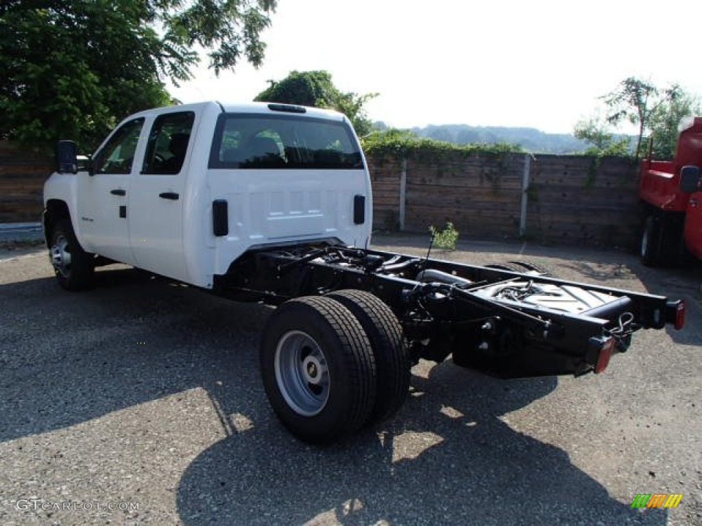 Summit White 2014 Chevrolet Silverado 3500HD WT Crew Cab 4x4 Chassis Exterior Photo #83644336