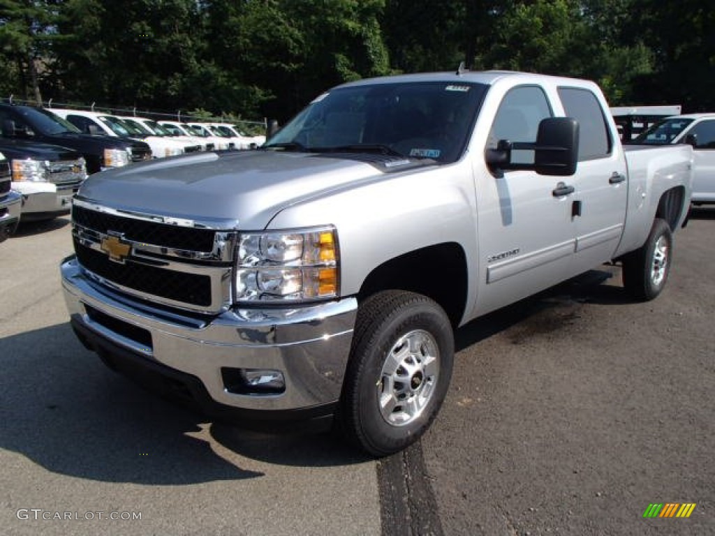 Silver Ice Metallic 2014 Chevrolet Silverado 2500HD LT Crew Cab 4x4 Exterior Photo #83644622