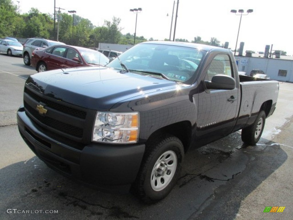 2011 Silverado 1500 Regular Cab 4x4 - Imperial Blue Metallic / Dark Titanium photo #6