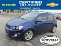 Blue Topaz Metallic 2013 Chevrolet Sonic LTZ Hatch