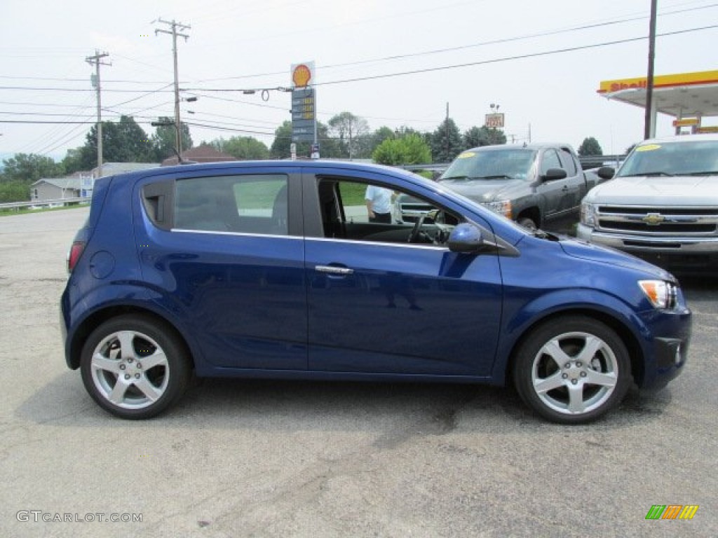 Blue Topaz Metallic 2013 Chevrolet Sonic LTZ Hatch Exterior Photo #83645152