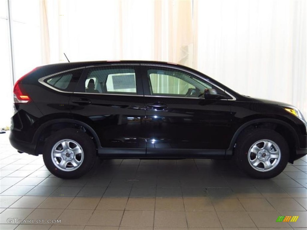 2013 CR-V LX - Crystal Black Pearl / Black photo #2