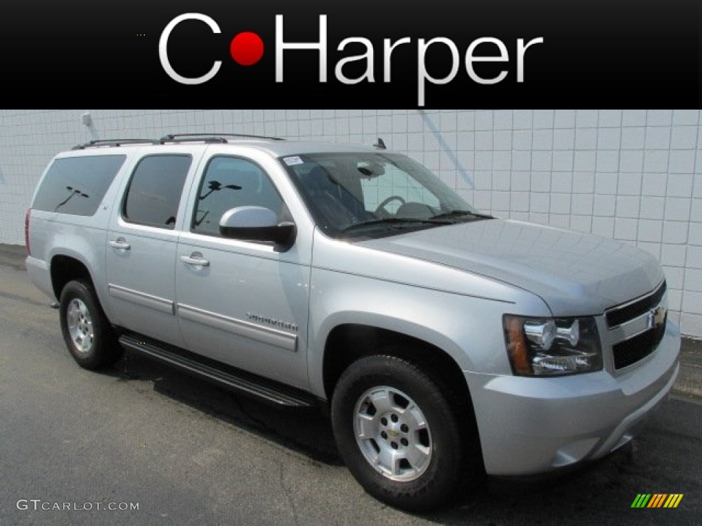 2013 Suburban LT 4x4 - Silver Ice Metallic / Ebony photo #1