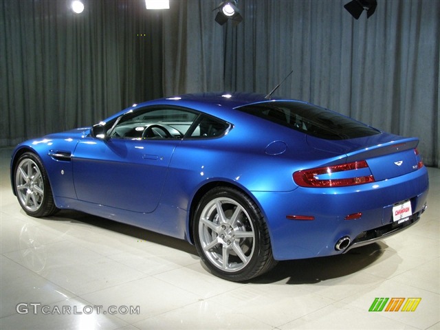 2007 V8 Vantage Coupe - Vertigo Blue / Obsidian Black photo #2