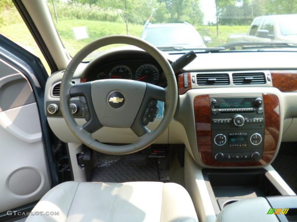 2009 Silverado 1500 LTZ Extended Cab 4x4 - Blue Granite Metallic / Light Titanium photo #14
