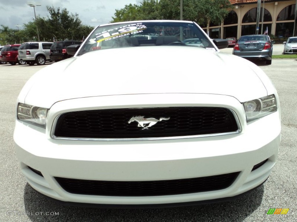 2013 Mustang V6 Convertible - Performance White / Charcoal Black photo #16