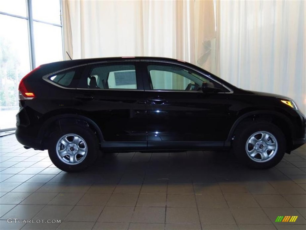 2013 CR-V LX - Crystal Black Pearl / Black photo #2