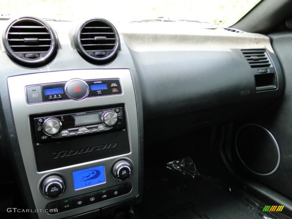 2008 Tiburon GT - Quicksilver / GT Black Leather/Black Sport Grip photo #28