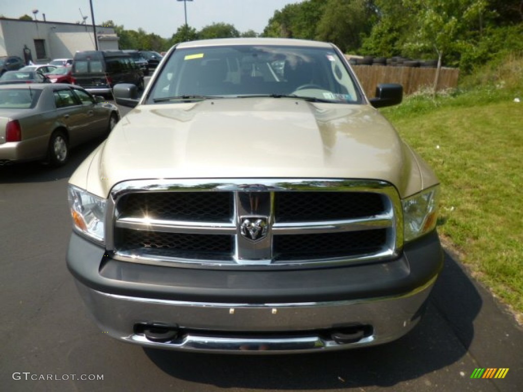 2011 Ram 1500 ST Quad Cab 4x4 - White Gold / Dark Slate Gray/Medium Graystone photo #2