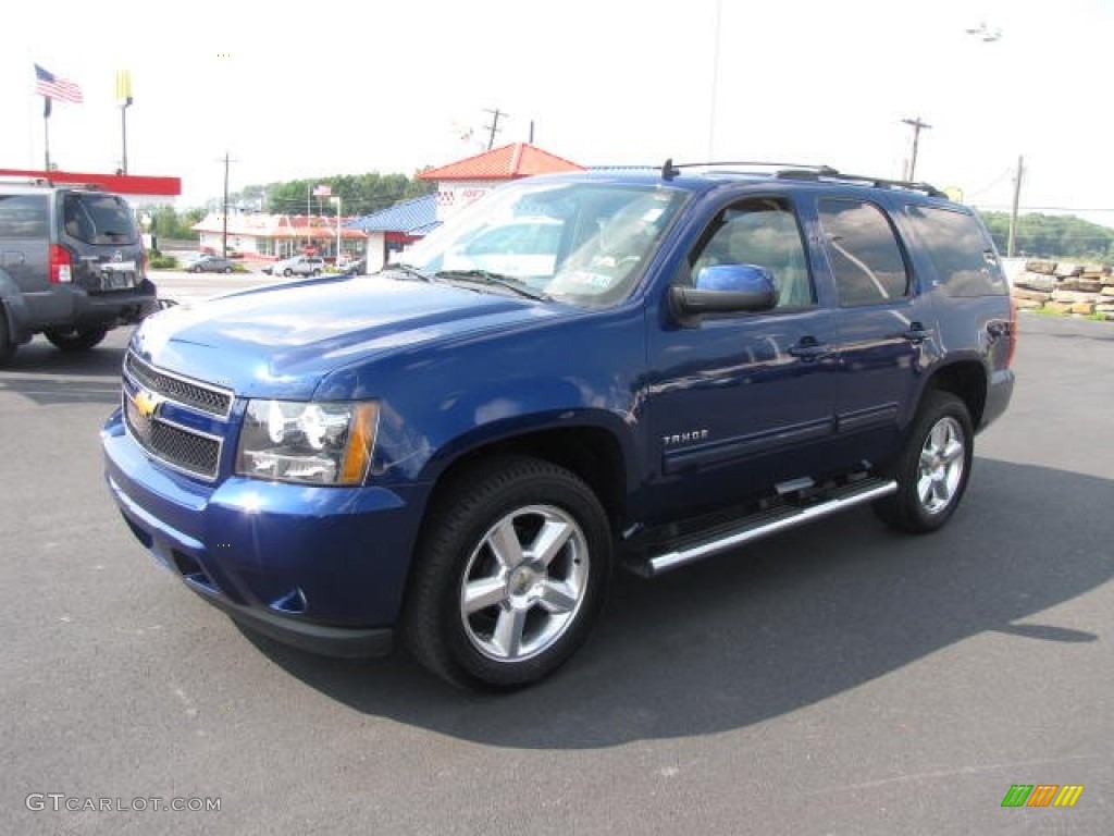 2012 Tahoe LT 4x4 - Blue Topaz Metallic / Light Cashmere/Dark Cashmere photo #1