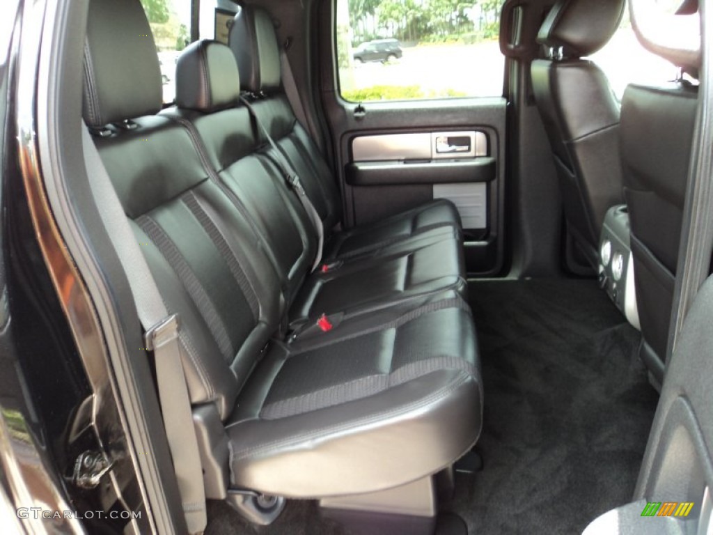 2012 Ford F150 SVT Raptor SuperCrew 4x4 Rear Seat Photo #83648248