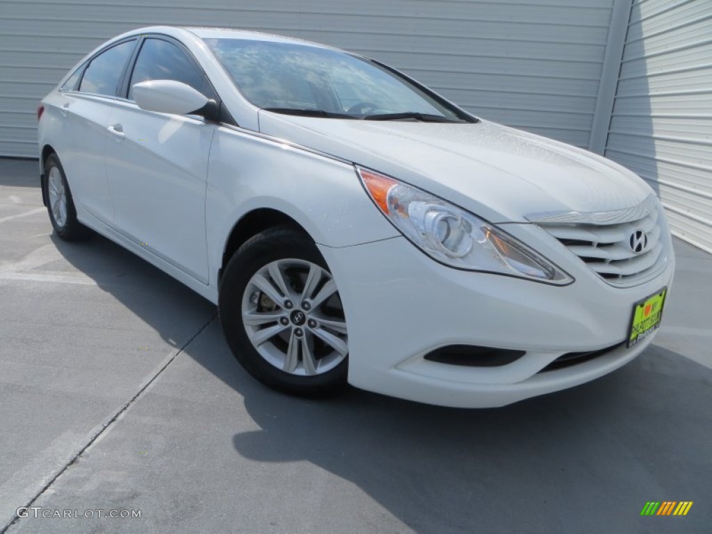 2011 Sonata GLS - Pearl White / Camel photo #1