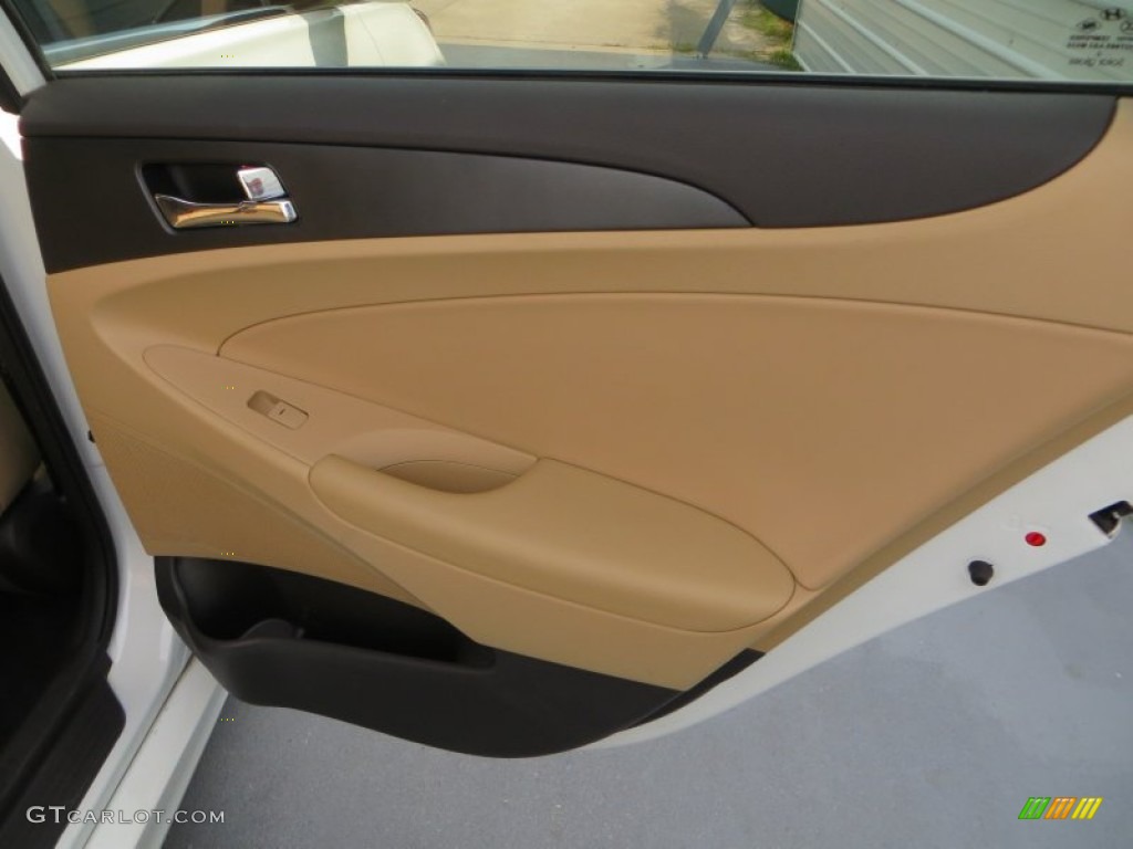 2011 Sonata GLS - Pearl White / Camel photo #21