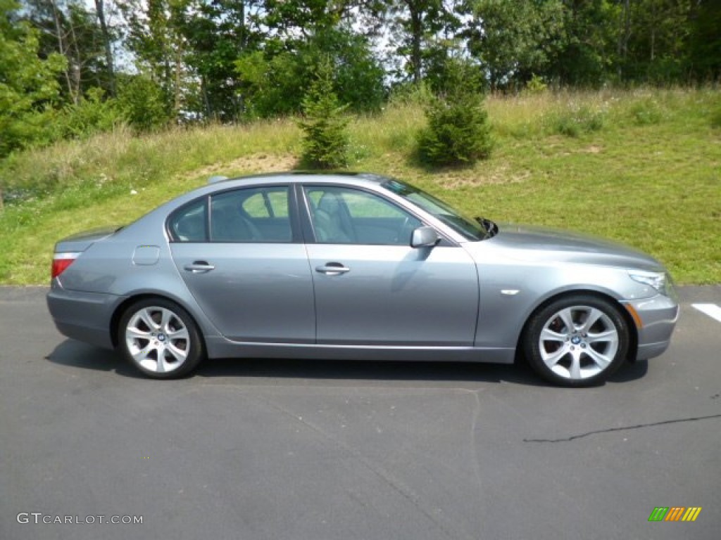 Space Grey Metallic 2008 BMW 5 Series 535i Sedan Exterior Photo #83649319