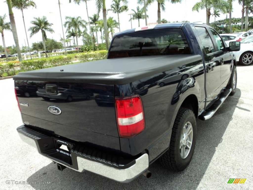 2005 F150 XLT SuperCrew - True Blue Metallic / Medium Flint/Dark Flint Grey photo #6