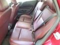 Plum/Charcoal Black Leather 2011 Ford Fiesta SES Hatchback Interior Color