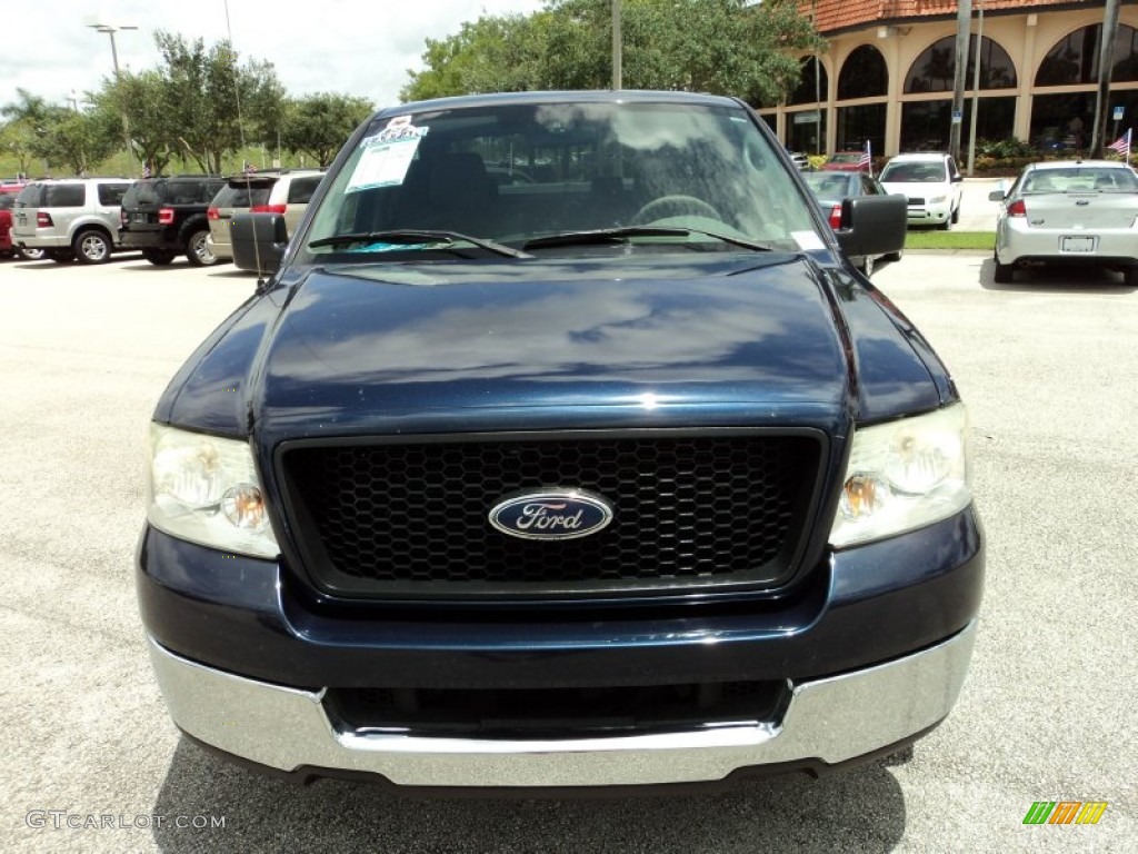 2005 F150 XLT SuperCrew - True Blue Metallic / Medium Flint/Dark Flint Grey photo #15