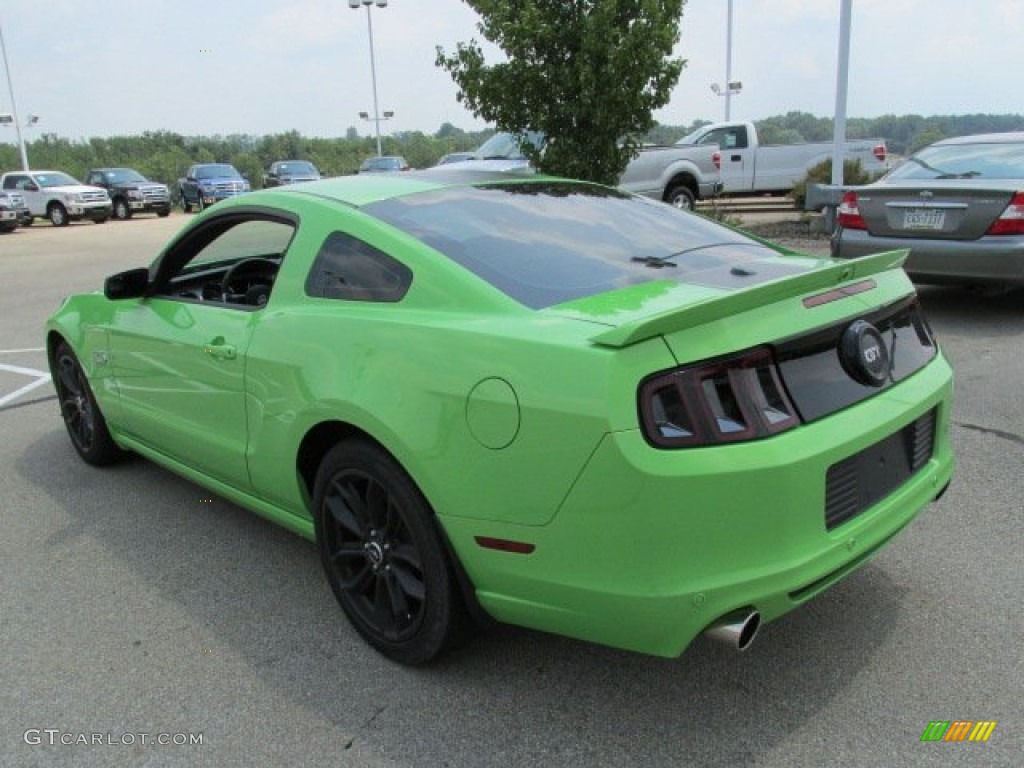 2013 Mustang GT Premium Coupe - Gotta Have It Green / Charcoal Black photo #8