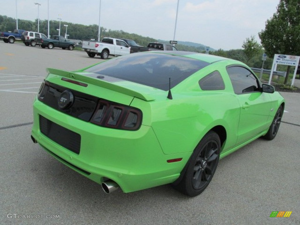 2013 Mustang GT Premium Coupe - Gotta Have It Green / Charcoal Black photo #10