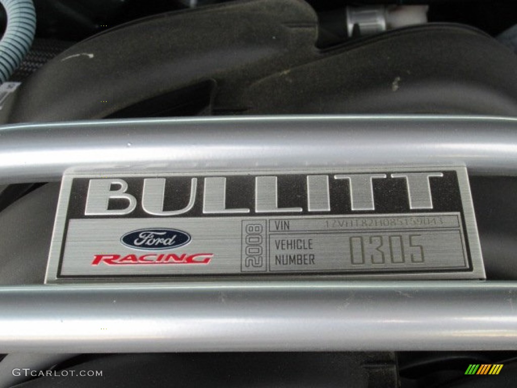 2008 Ford Mustang Bullitt Coupe Marks and Logos Photo #83651807
