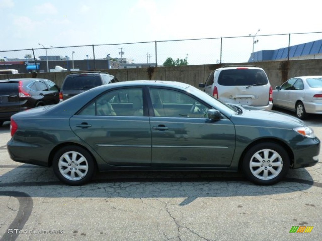 2003 Camry SE V6 - Aspen Green Pearl / Taupe photo #2