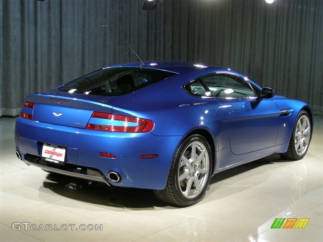 2007 V8 Vantage Coupe - Vertigo Blue / Obsidian Black photo #3