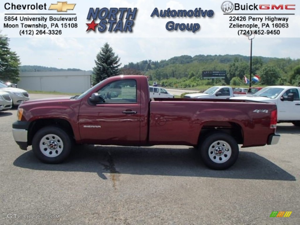 2013 Sierra 1500 Regular Cab 4x4 - Sonoma Red Metallic / Dark Titanium photo #1