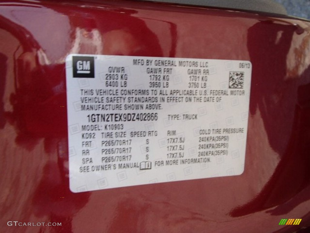 2013 Sierra 1500 Regular Cab 4x4 - Sonoma Red Metallic / Dark Titanium photo #20