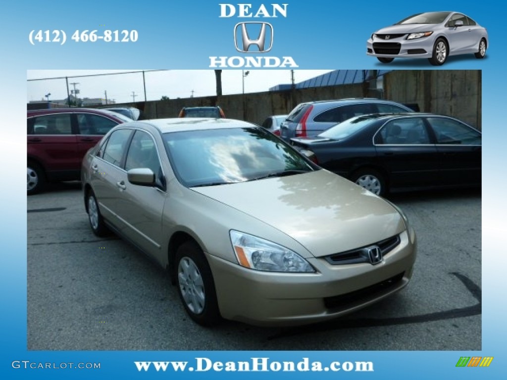 2003 Accord LX Sedan - Desert Mist Metallic / Ivory photo #1